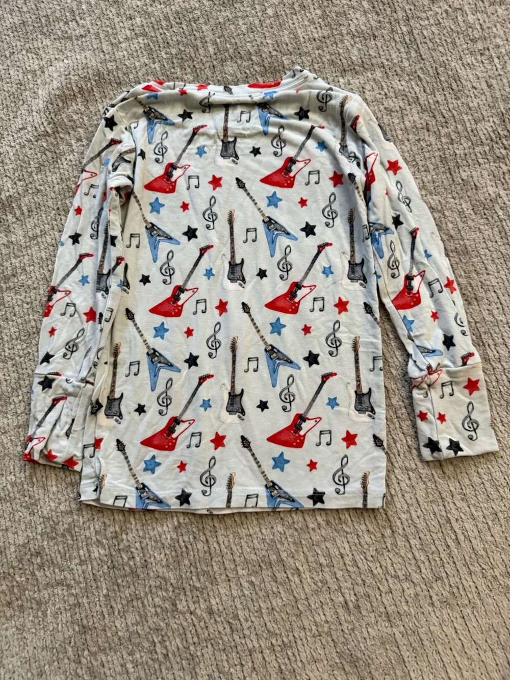 Lev Baby Bamboo Pajama Set Guitars Stars‎ Music Print 2T Rockstar
